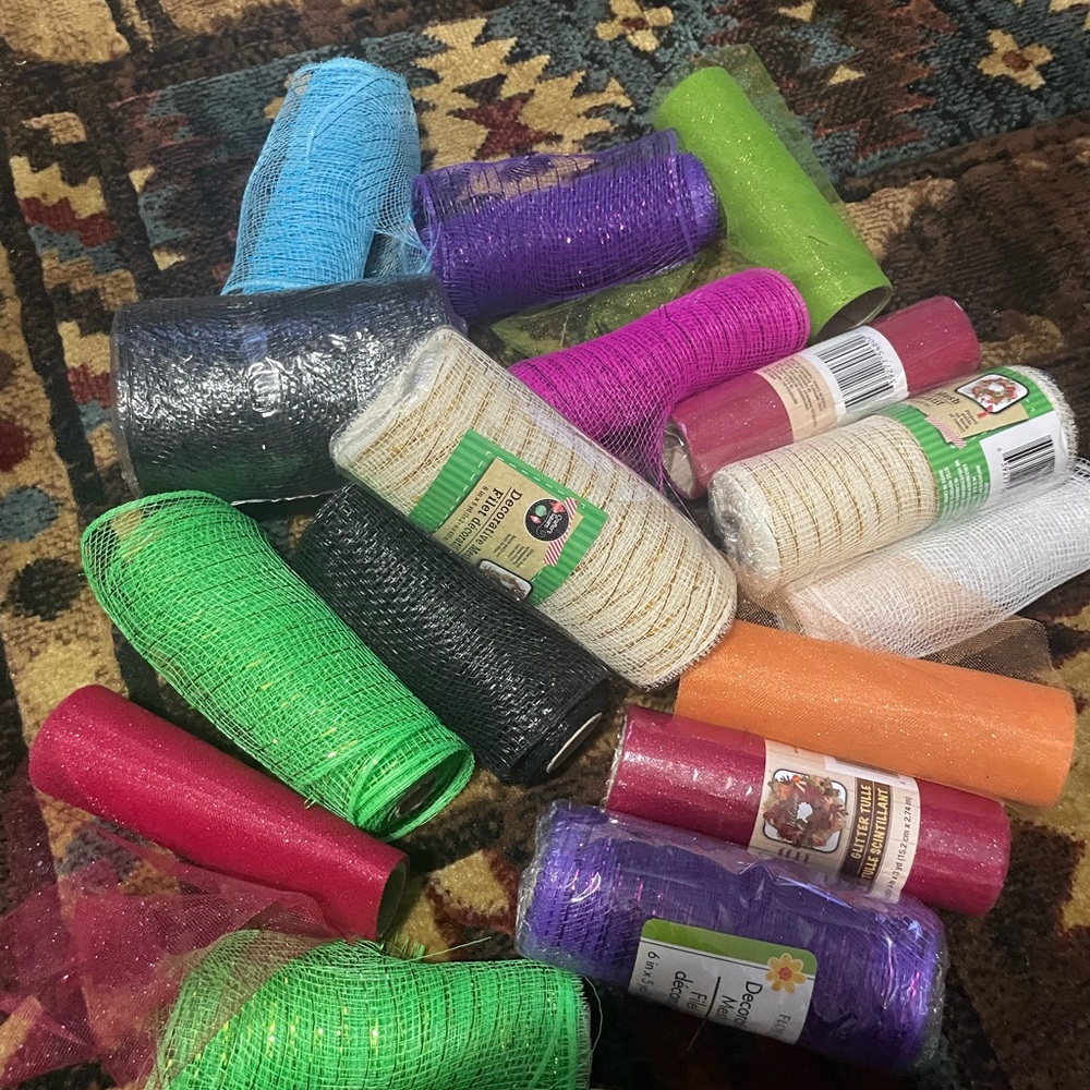 Assorted Craft Mesh Rolls